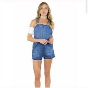 Denim Romper / Shortalls / Overalls Shorts
